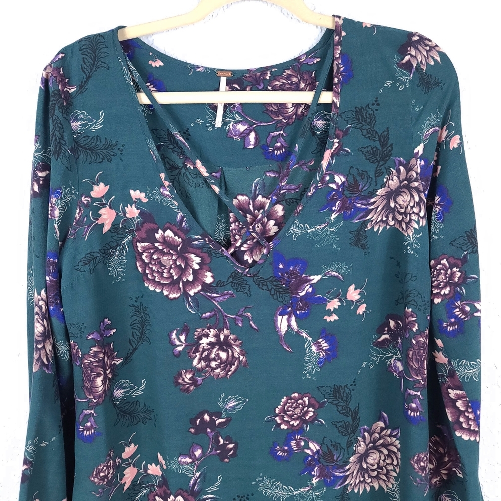 FREE PEOPLE Heart Beat Floral Tunic Top - Picture 4 of 13